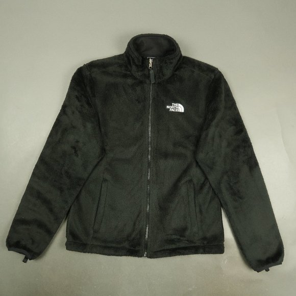 The North Face Plush Osito 2 Full Zip Jacket in Black Size Medium - Picture 2 of 9